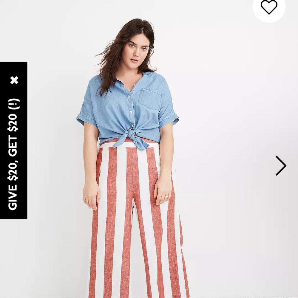 Madewell Huston Pull-On Crop Pants in Bold